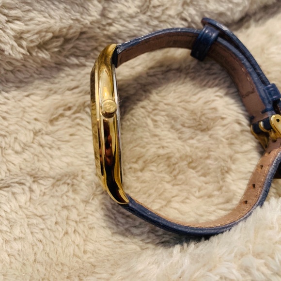 MICHAEL KORS Gold & Blue Stainless Steel Leather - Picture 6 of 8